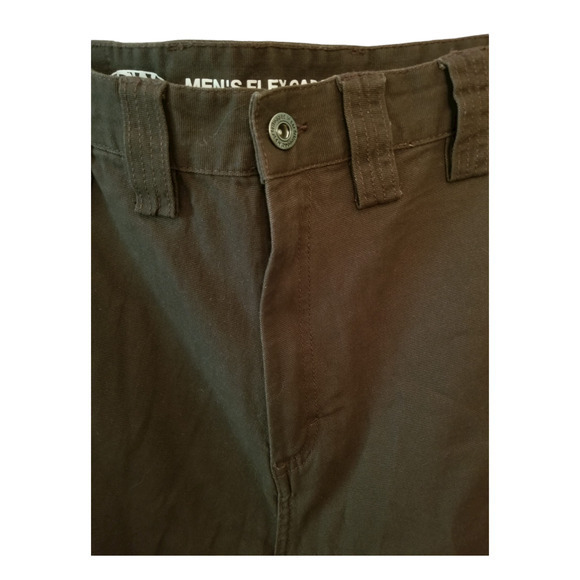 RW Rugged‎ Wear Men's Flex Cargo Shorts Brown Size 36Wx22L, Inseam 11 in - Picture 4 of 8